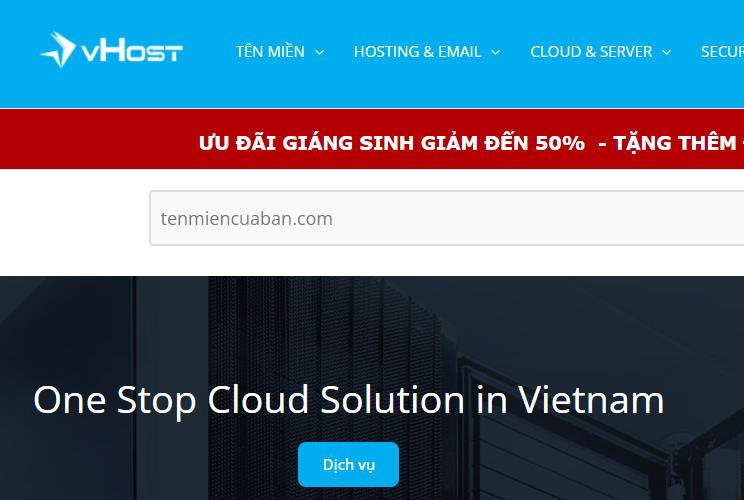 vhost.vn#圣诞促销#：越南vps最低$48/年，附5折优惠码，云服务器/虚拟主机/物理服务器